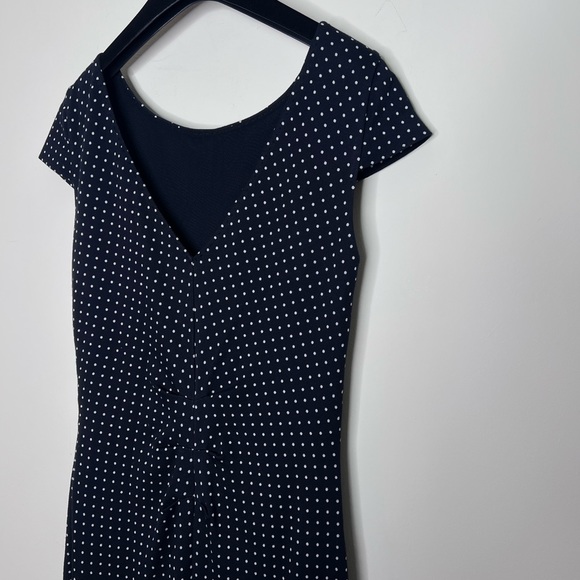MaxMara Black White Polka Dot Fitted Dress size 8 medium - Picture 5 of 8